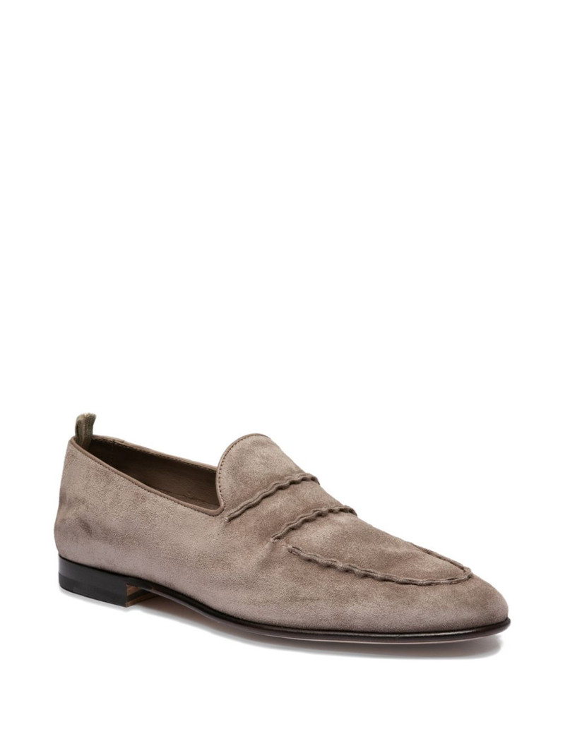 OFFICINE CREATIVE light leather loafers outlook