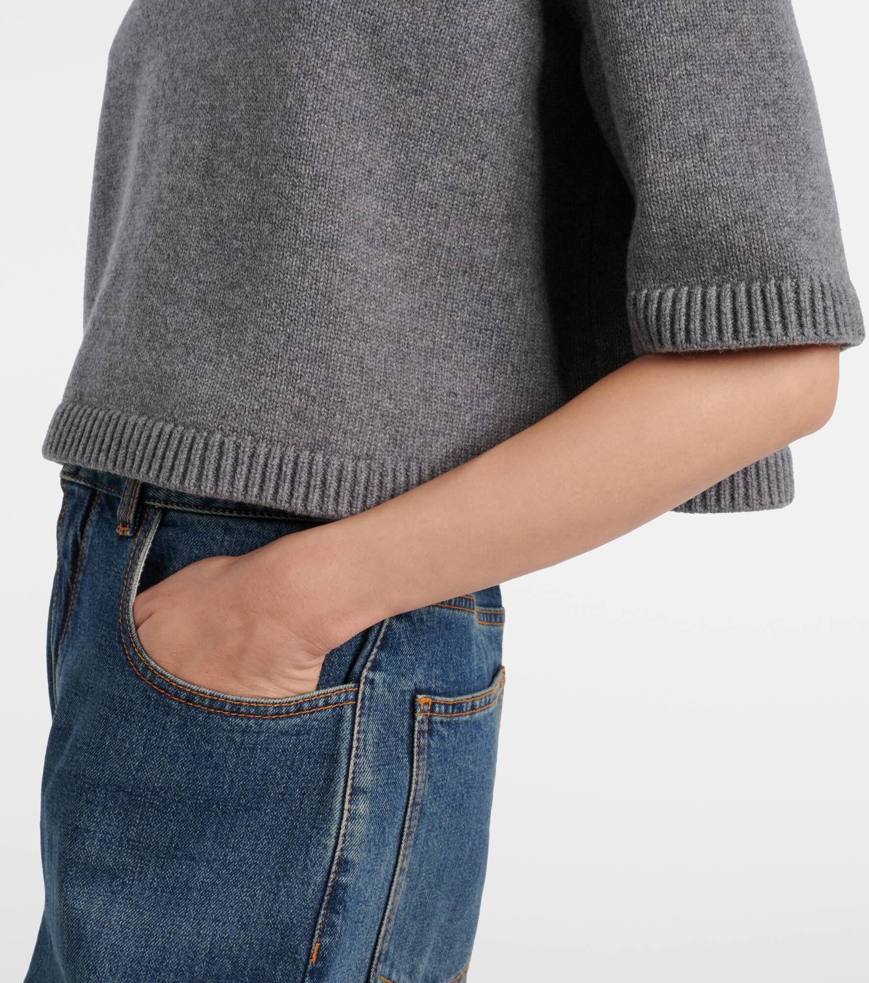 Cropped cashmere-blend turtleneck top - 5