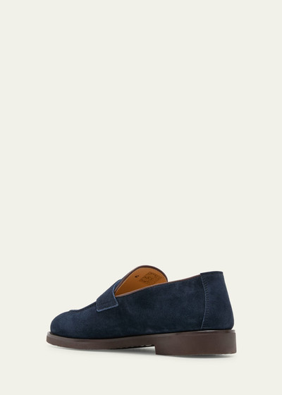 Brunello Cucinelli Men's Suede Penny Loafers outlook