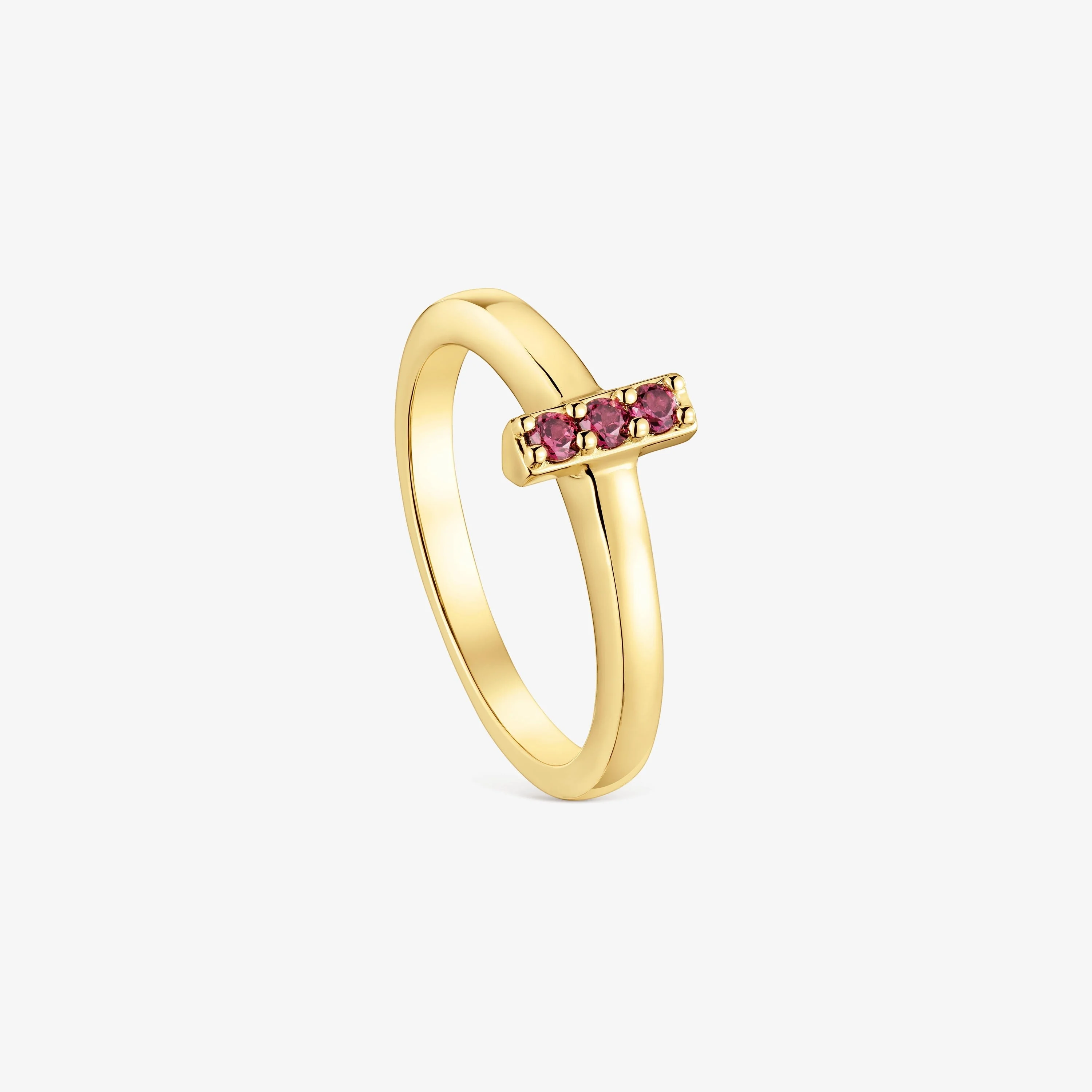 Small Ring with 18K gold vermeil and rhodolite TOUS Basic Colors - 1