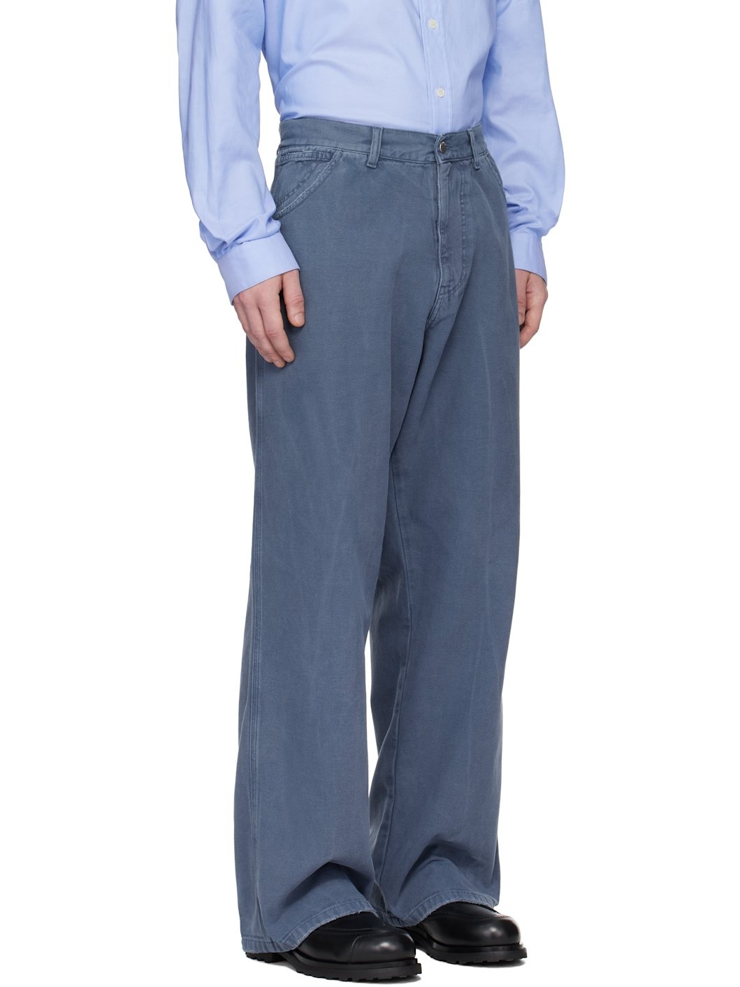 Blue Worker Trousers - 2