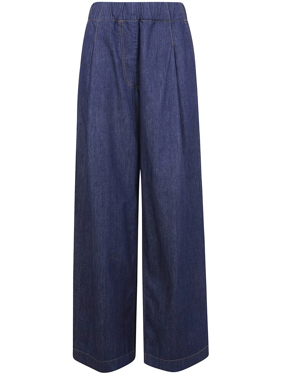 Dries Van Noten "Stack" Denim Cropped Trousers Clothing - 1
