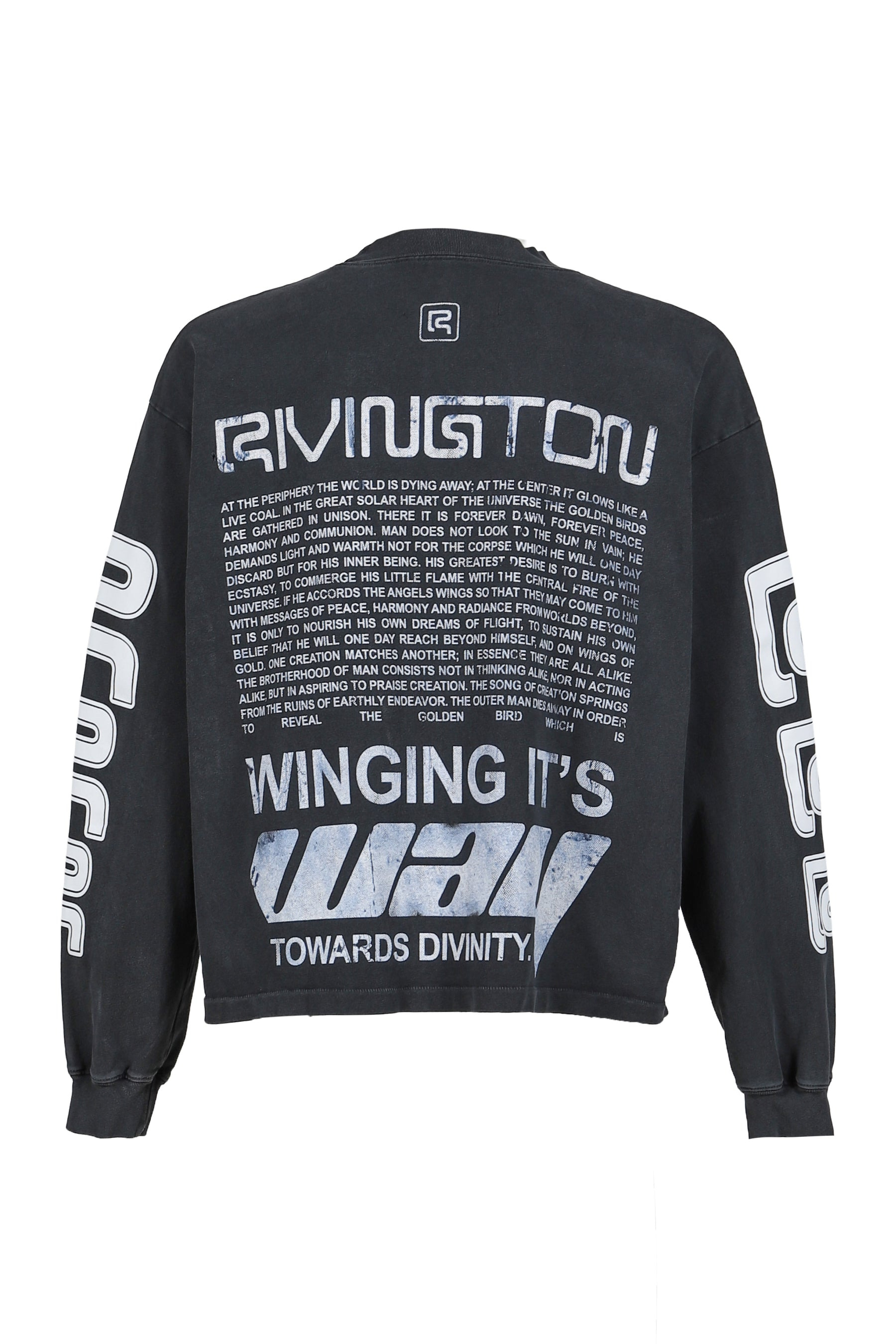 DIVINITY PAPER GARDEN LS TEE / FADED BLK - 2