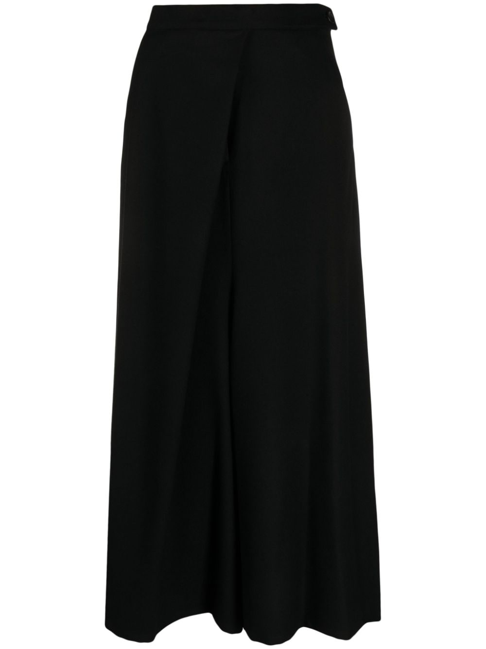 high-waist wool maxi skirt - 1