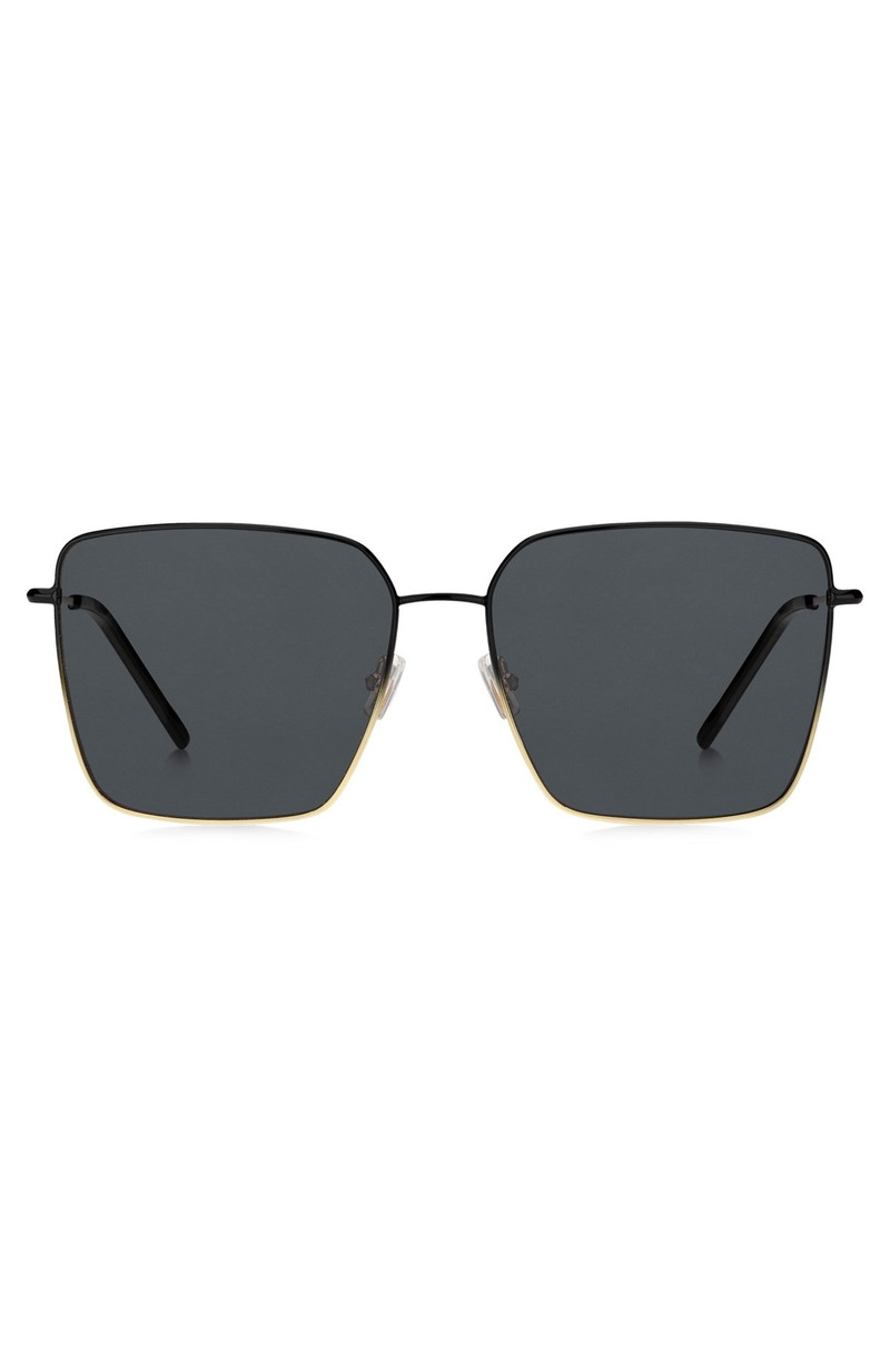 TUBULAR-TEMPLE SUNGLASSES WITH BLACK-GOLD GRADIENTS 3