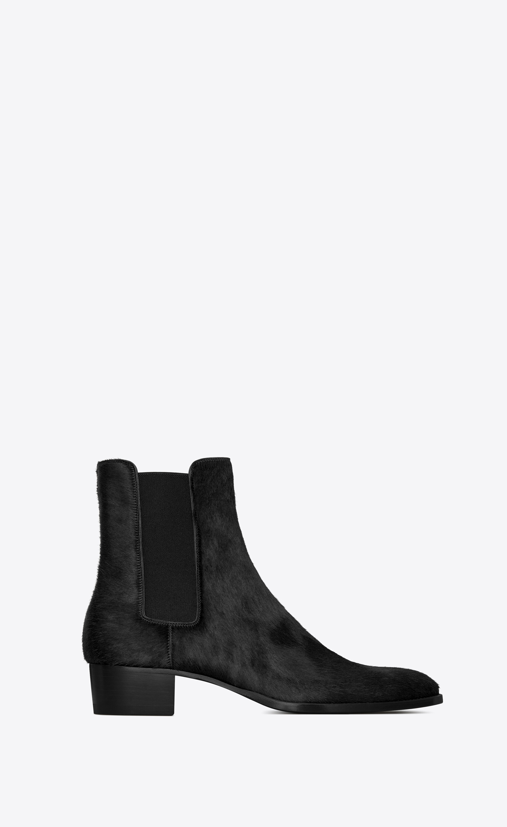 wyatt chelsea boots in pony-effect leather - 1