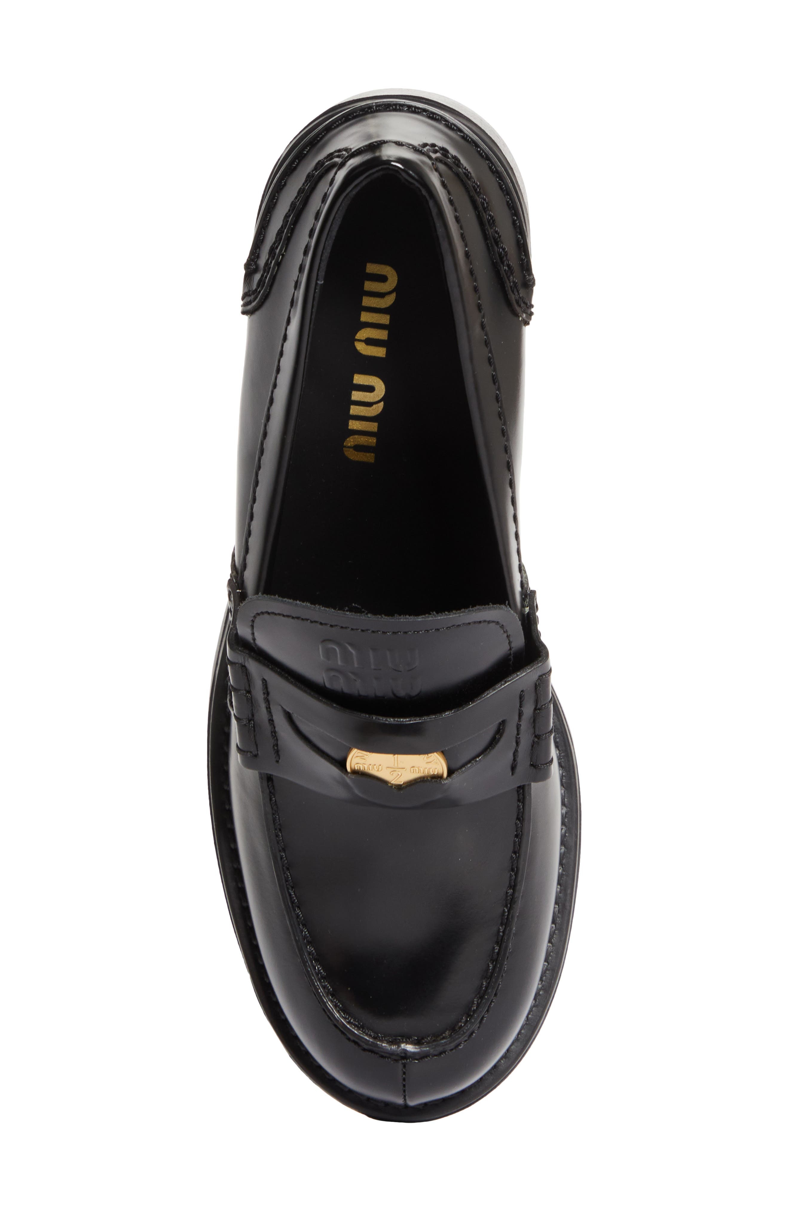 Miu Miu Penny Loafer in Nero at Nordstrom - 5