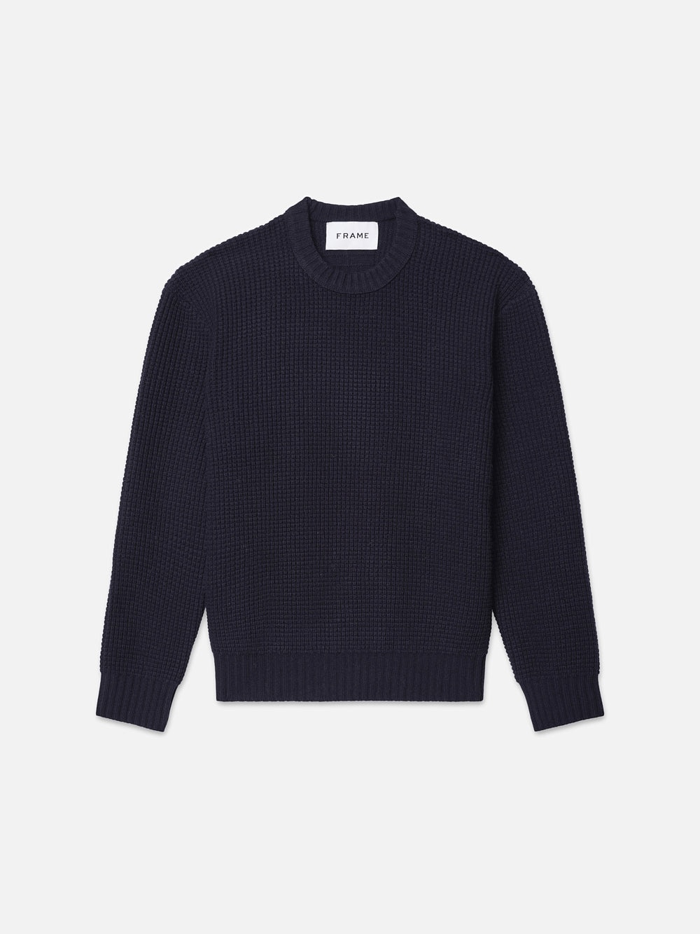 Wool Crewneck Sweater in Navy - 1