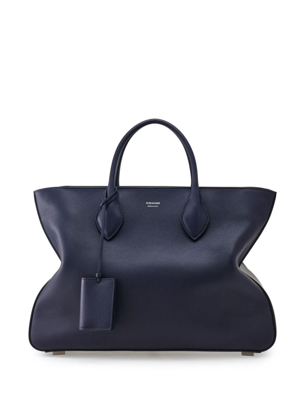 logo-stamp leather tote bag - 1