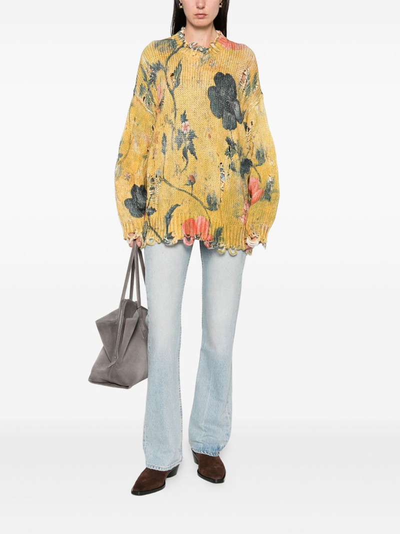 R13 floral-print sweater outlook