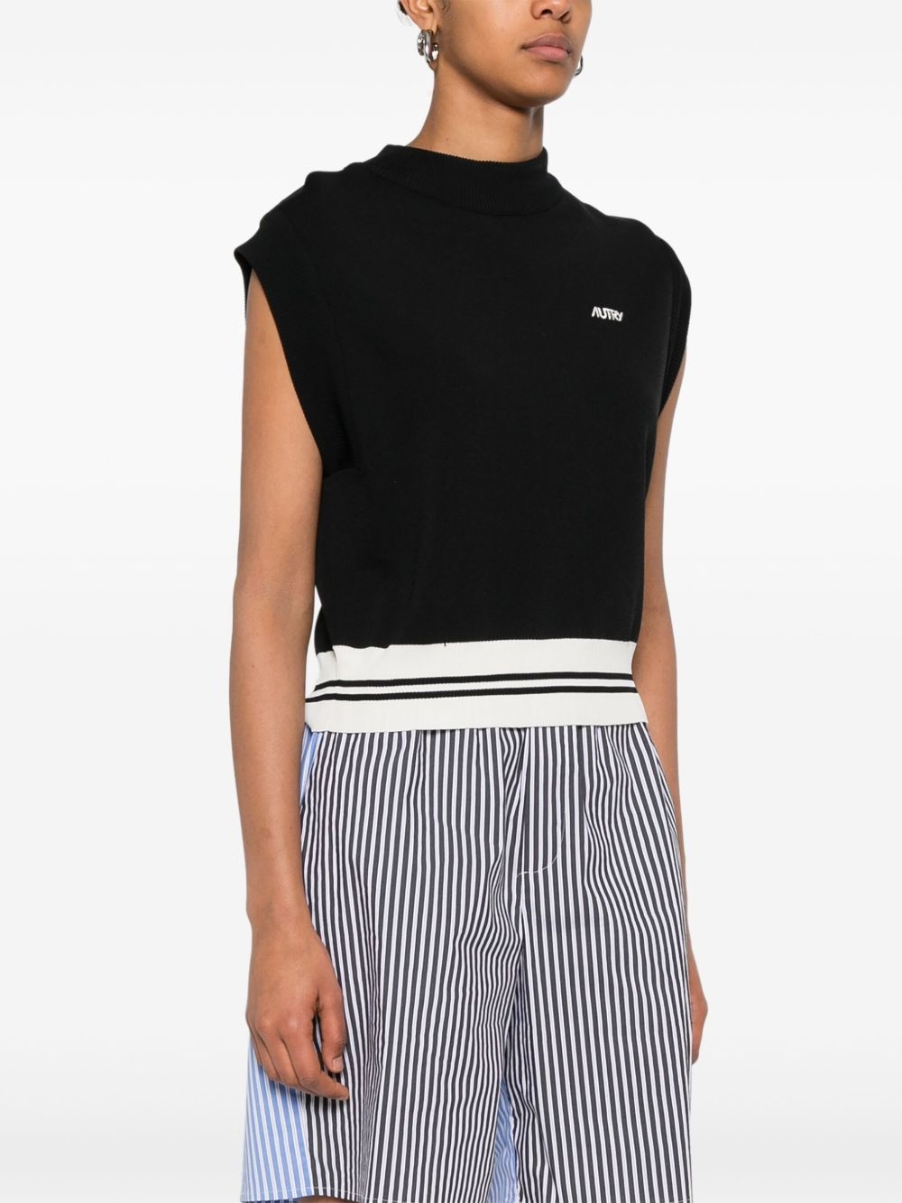 crew-neck vest - 3