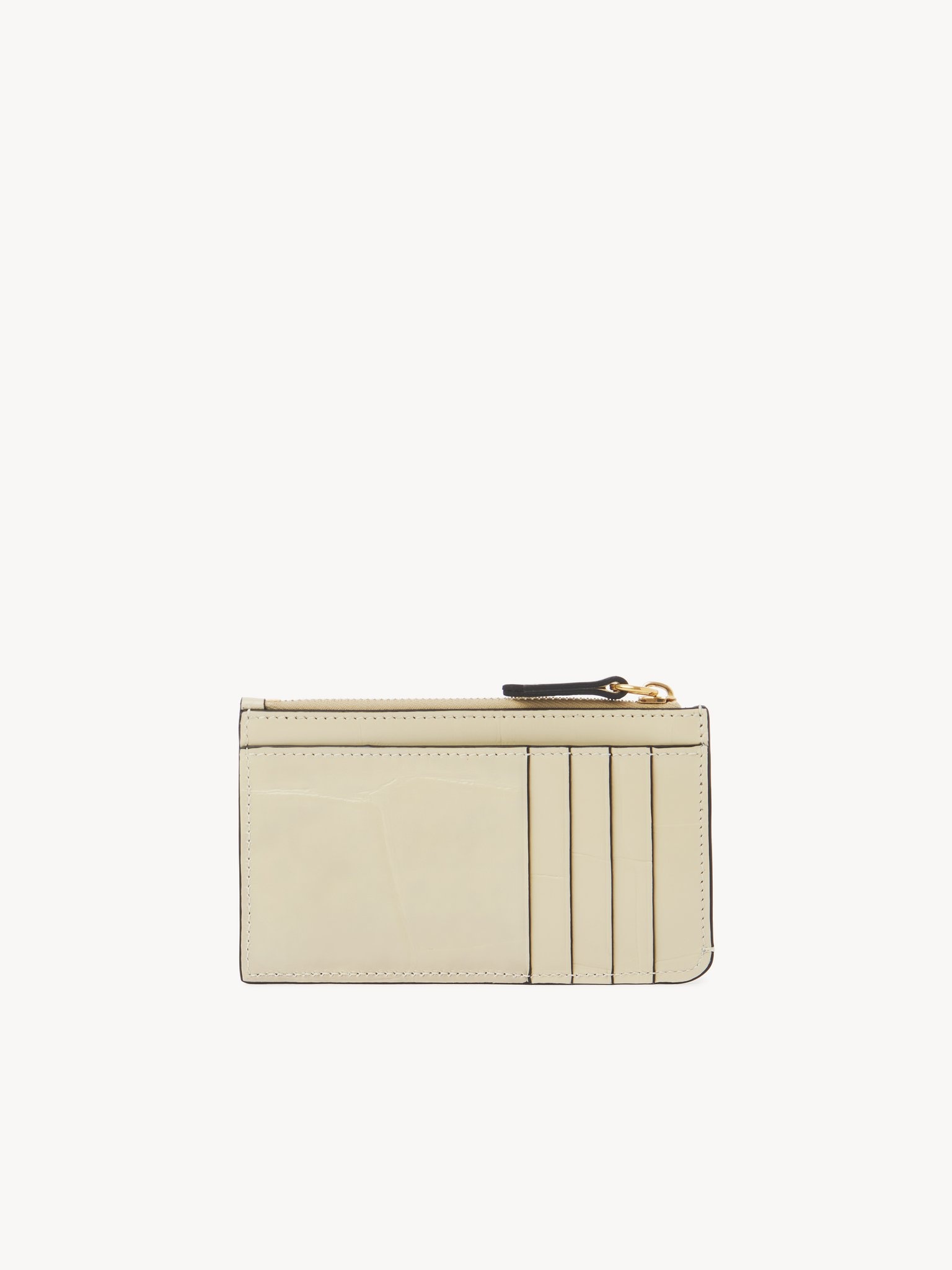 SMALL CHLOÉ ICONIC PURSE WITH CARD SLOTS IN CROCO-EFFECT LEATHER - 4