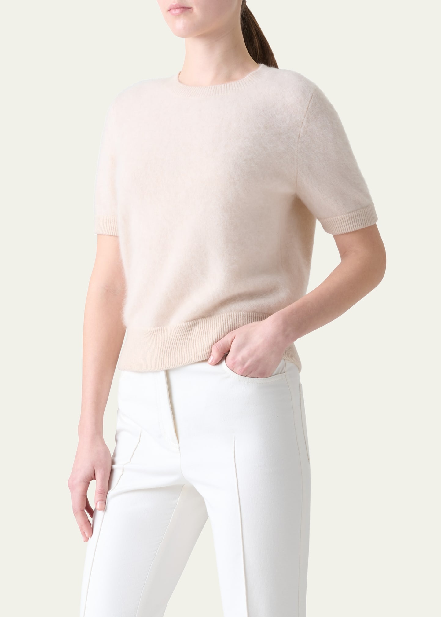 Brushed Cashmere Sweater - 4