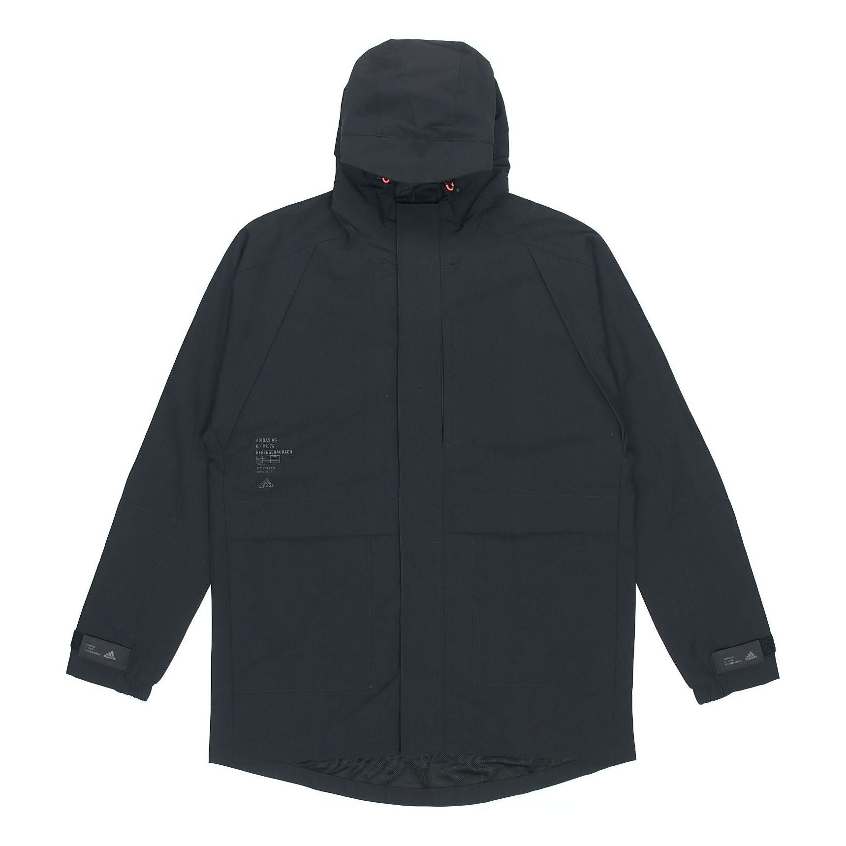 adidas TH Parkar Casual Sports Hooded Jacket Black GF4018 - 1