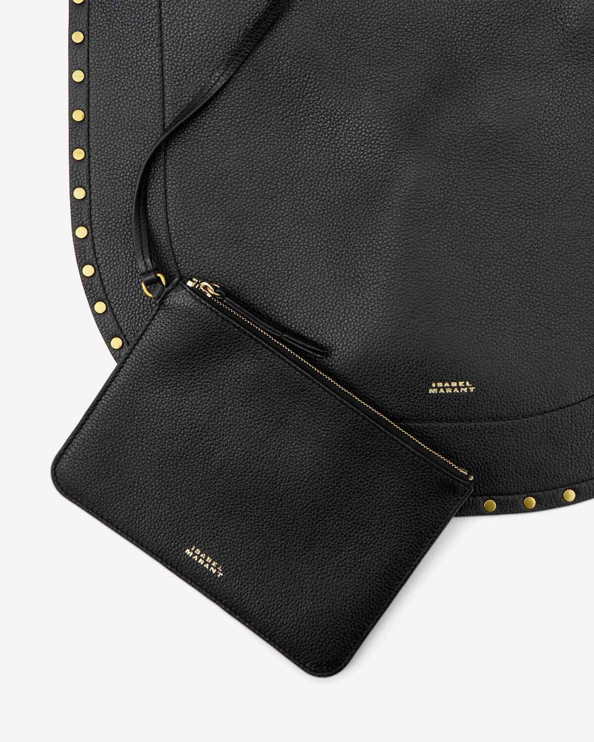 OSKAN HOBO SOFT BAG IN GRAINED LEATHER - 3