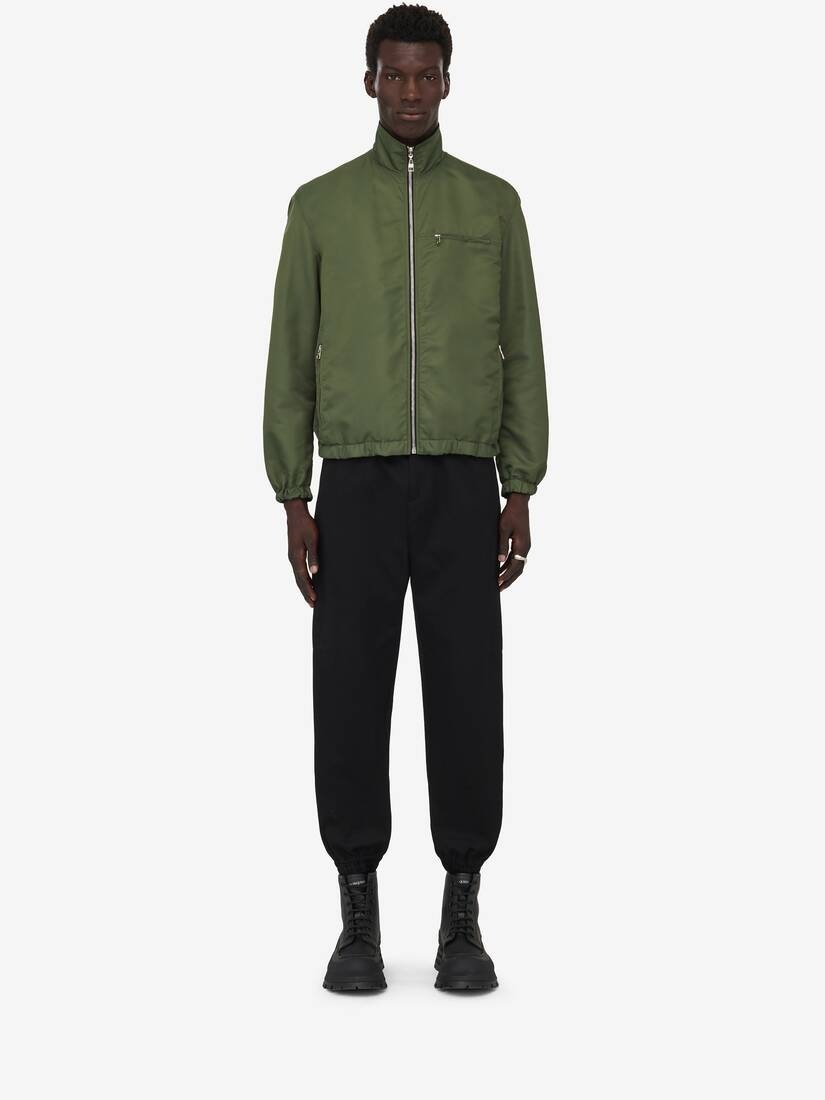 Men's McQueen Graffiti Reversible Jacket in Black/khaki - 2