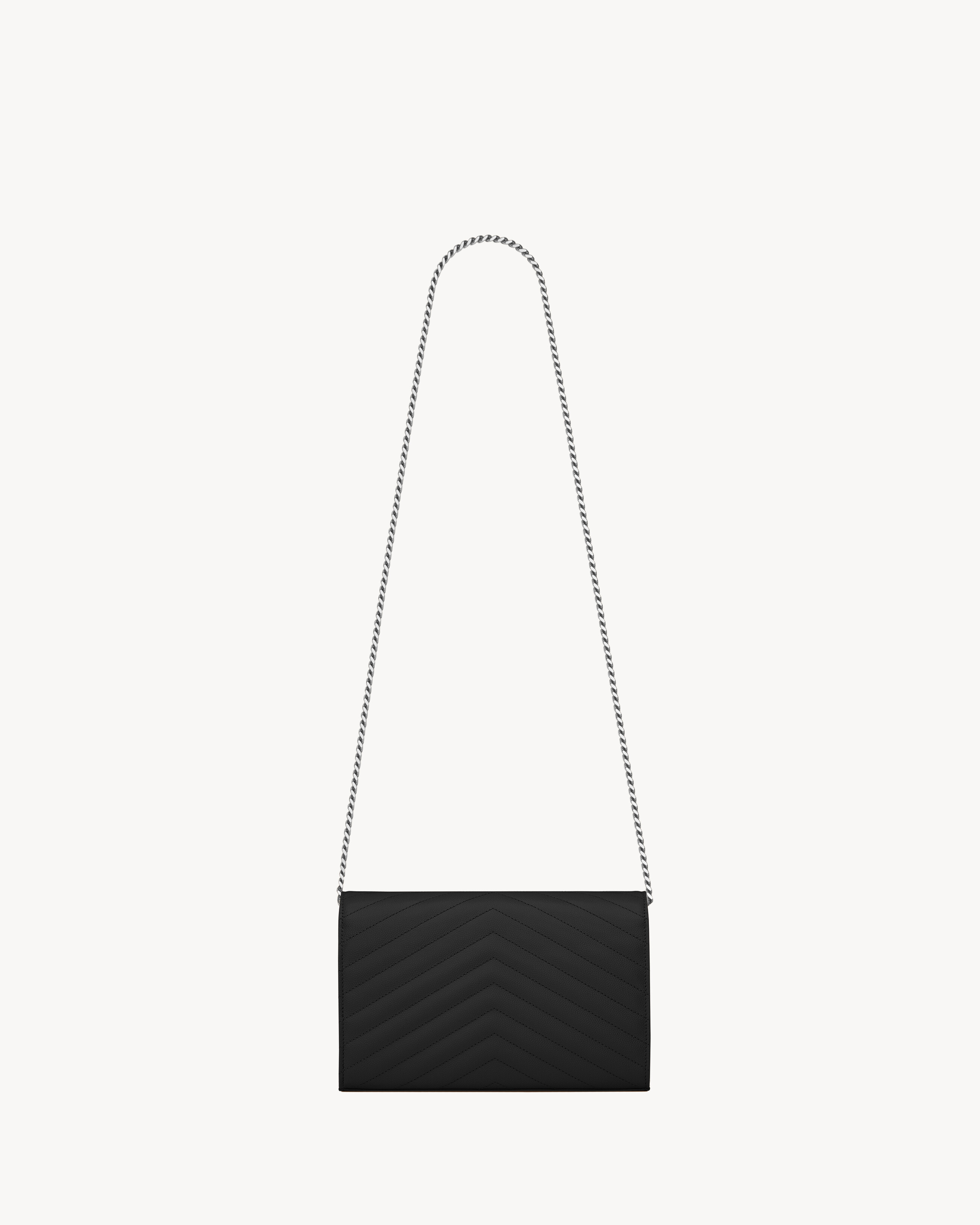 CLASSIC CASSANDRE CHAIN WALLET IN GRAIN DE POUDRE LEATHER - 3