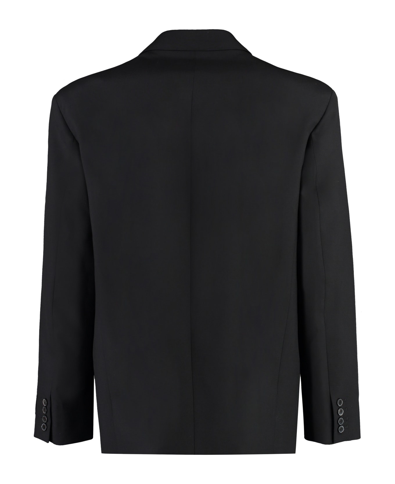 Double-breasted Wool Blazer - 2