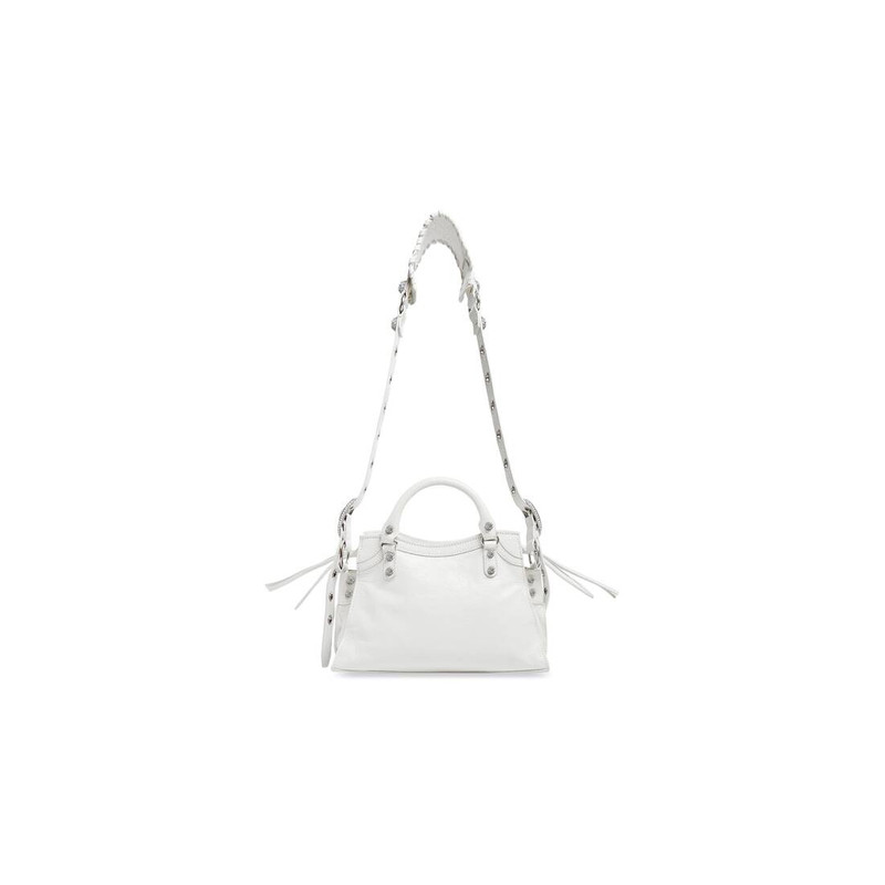 Women's Neo Cagole Xs Handbag With Rhinestones in White 5
