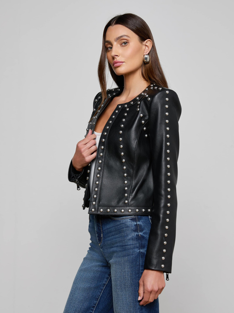 Fia Studded Leather Jacket 4
