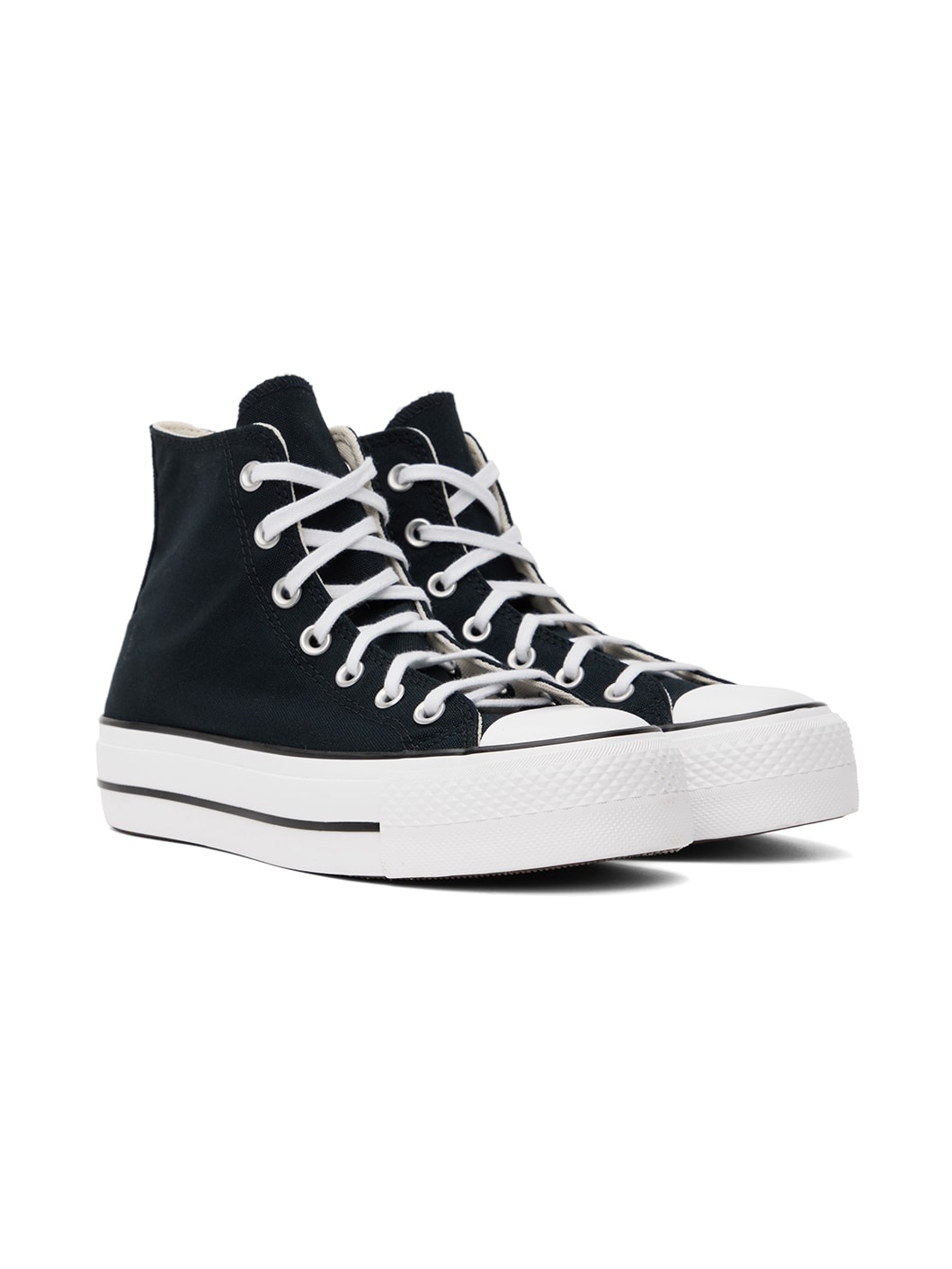 Black Chuck Taylor All Star Lift High Top Sneakers - 4