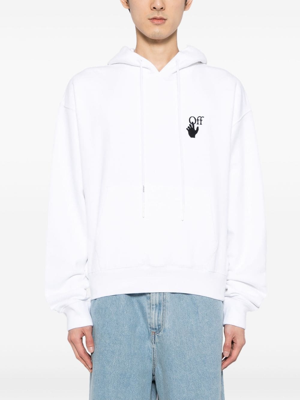 graphic-print cotton hoodie - 3