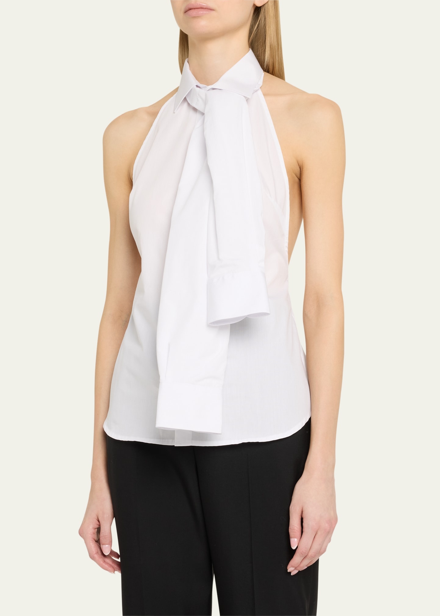 Kennedy Halter Backless Shirt - 2