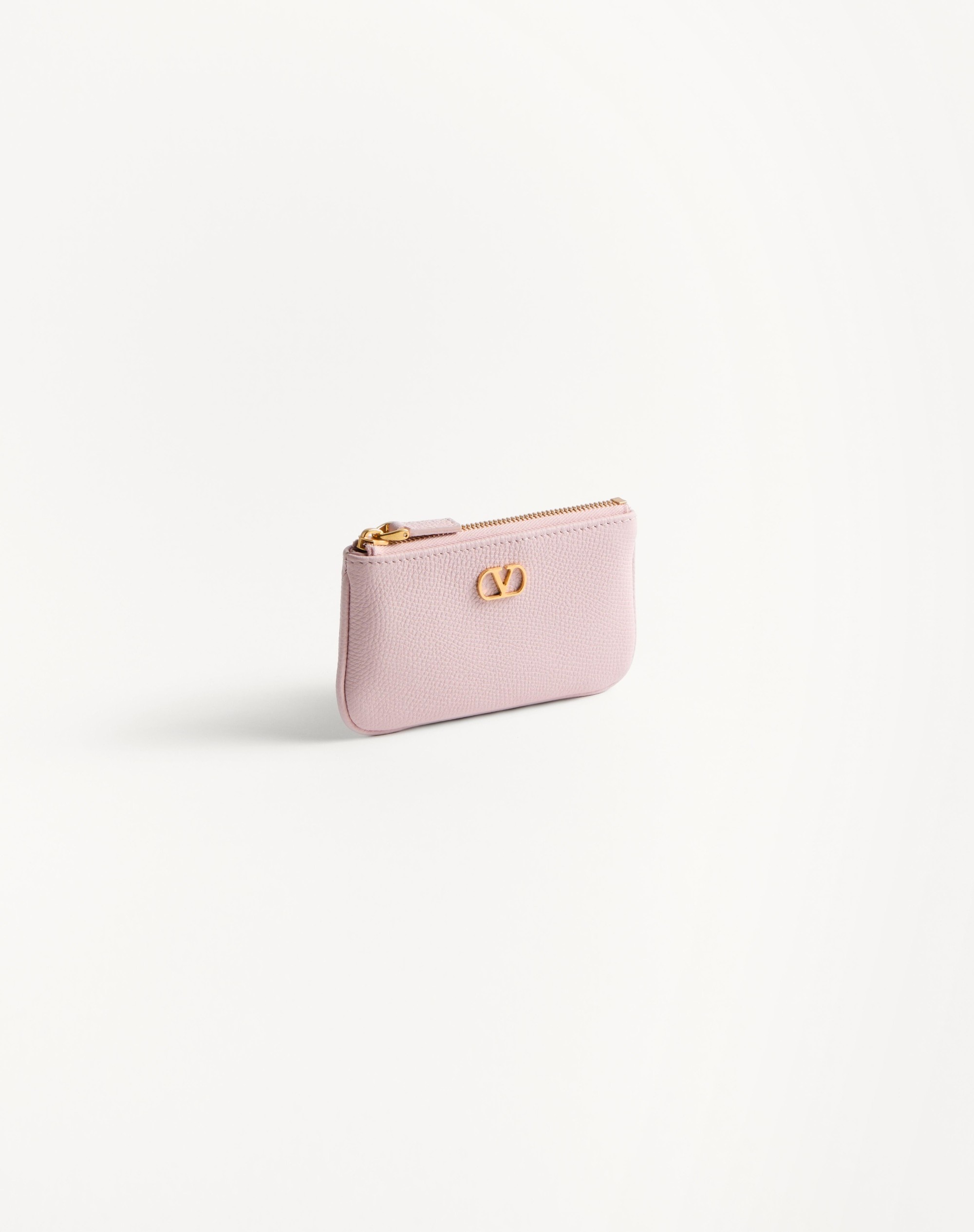 VLOGO SIGNATURE GRAINY CALFSKIN KEY RING - 4