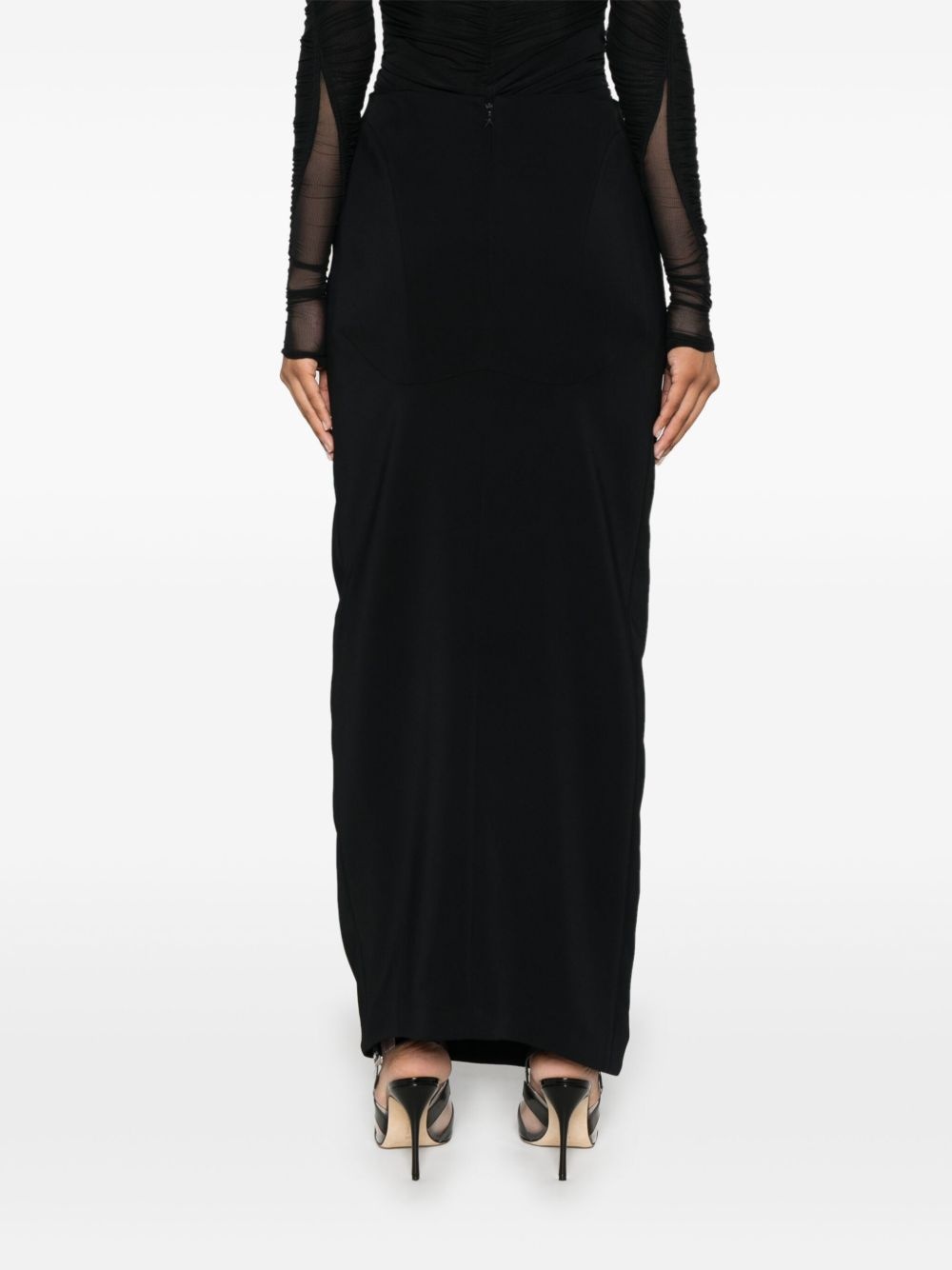 side-slit maxi skirt - 4