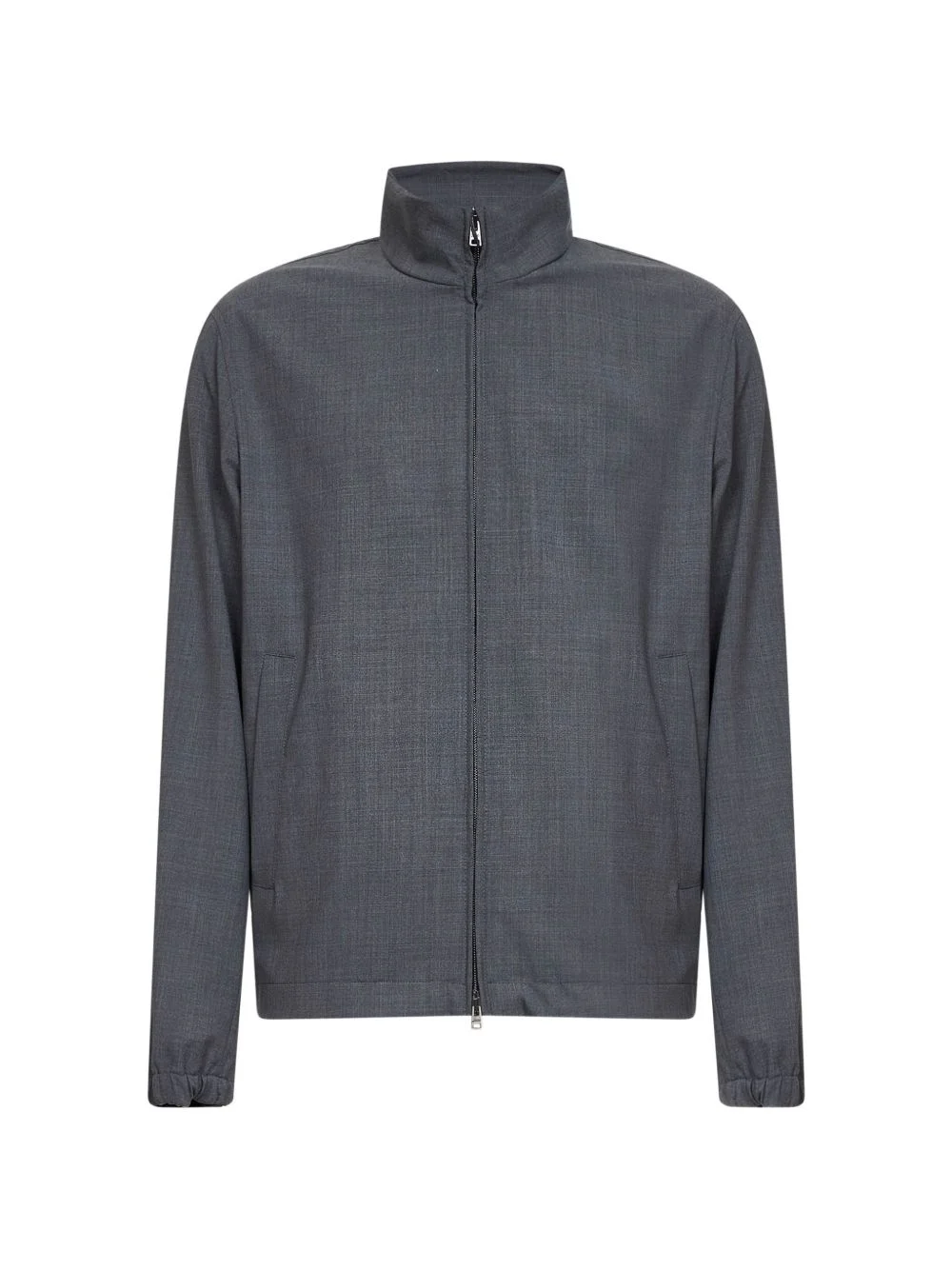 zip-up stand-collar jacket - 1