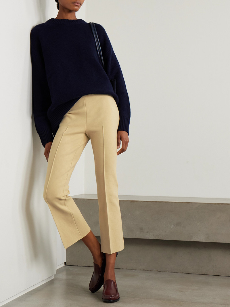 HIGH SPORT Cropped Cotton-blend Slim-leg Pants outlook