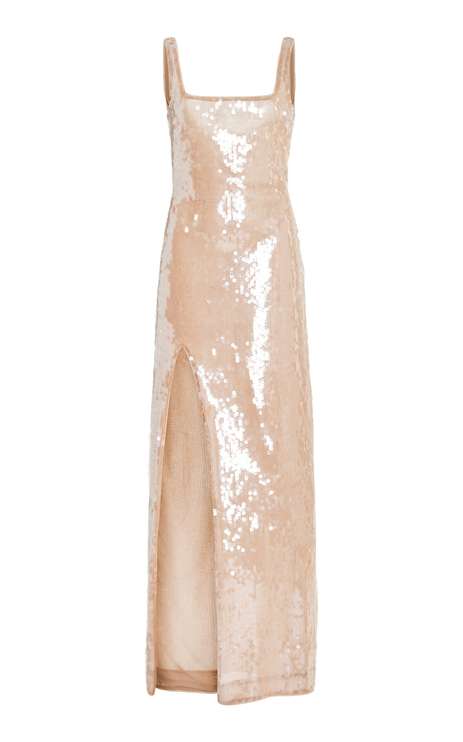 Le Sable Sequined Maxi Dress neutral - 1