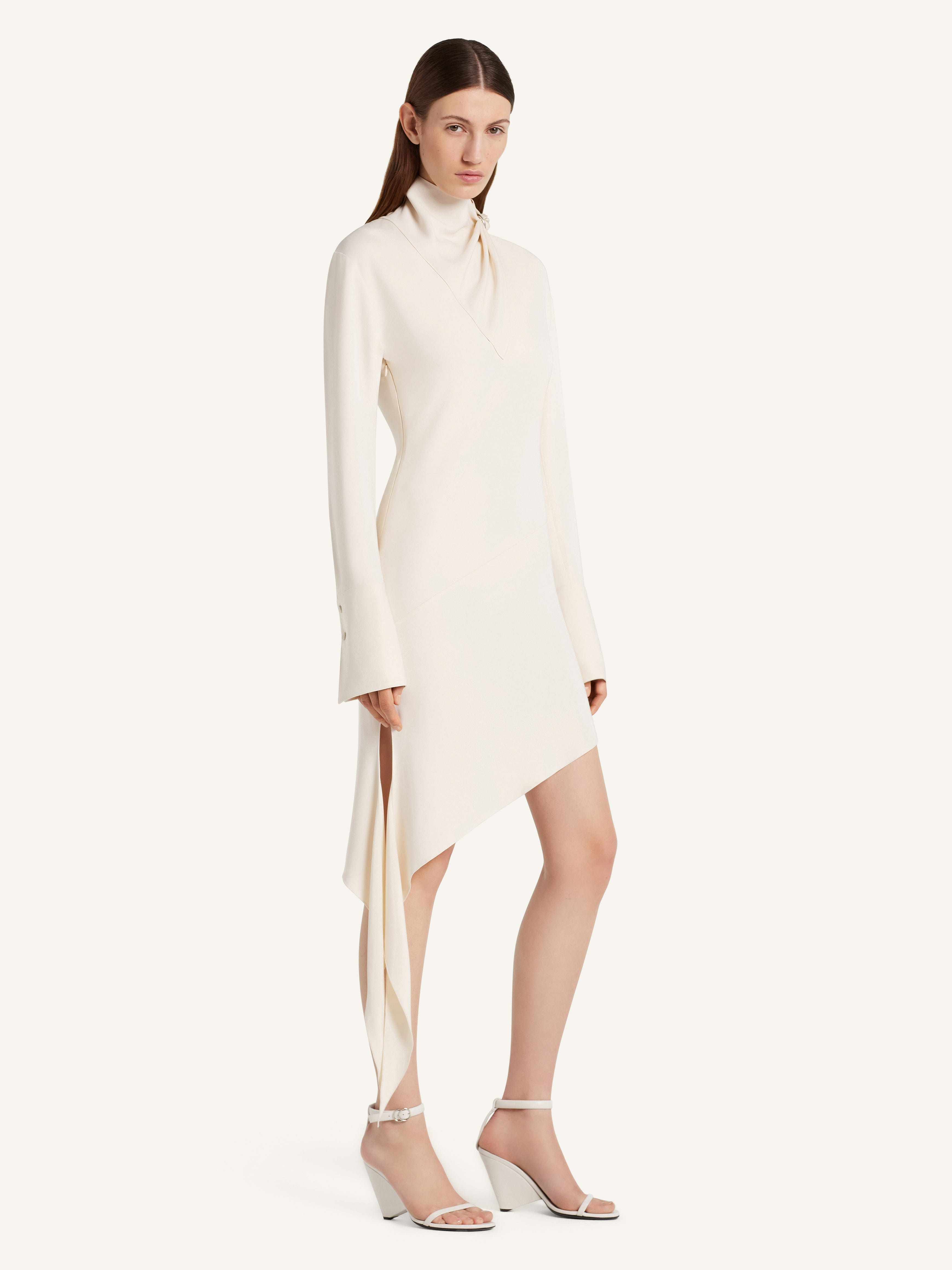 SCARF SATIN DRESS - 3