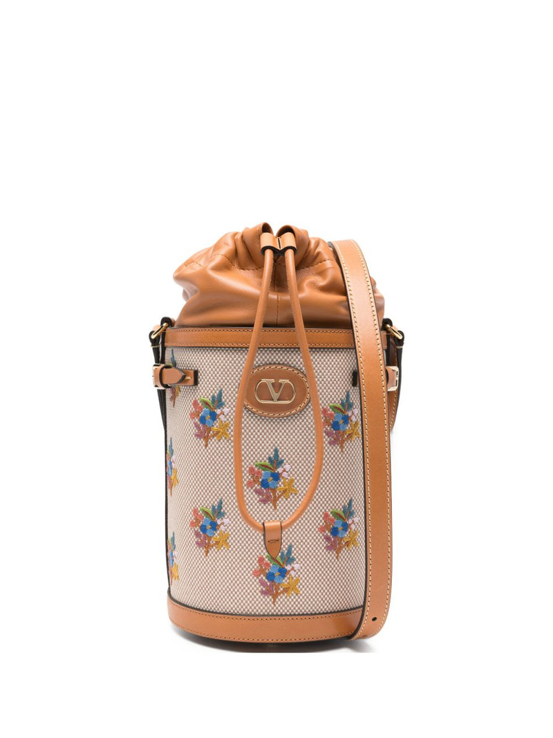 floral-pattern bucket bag 1