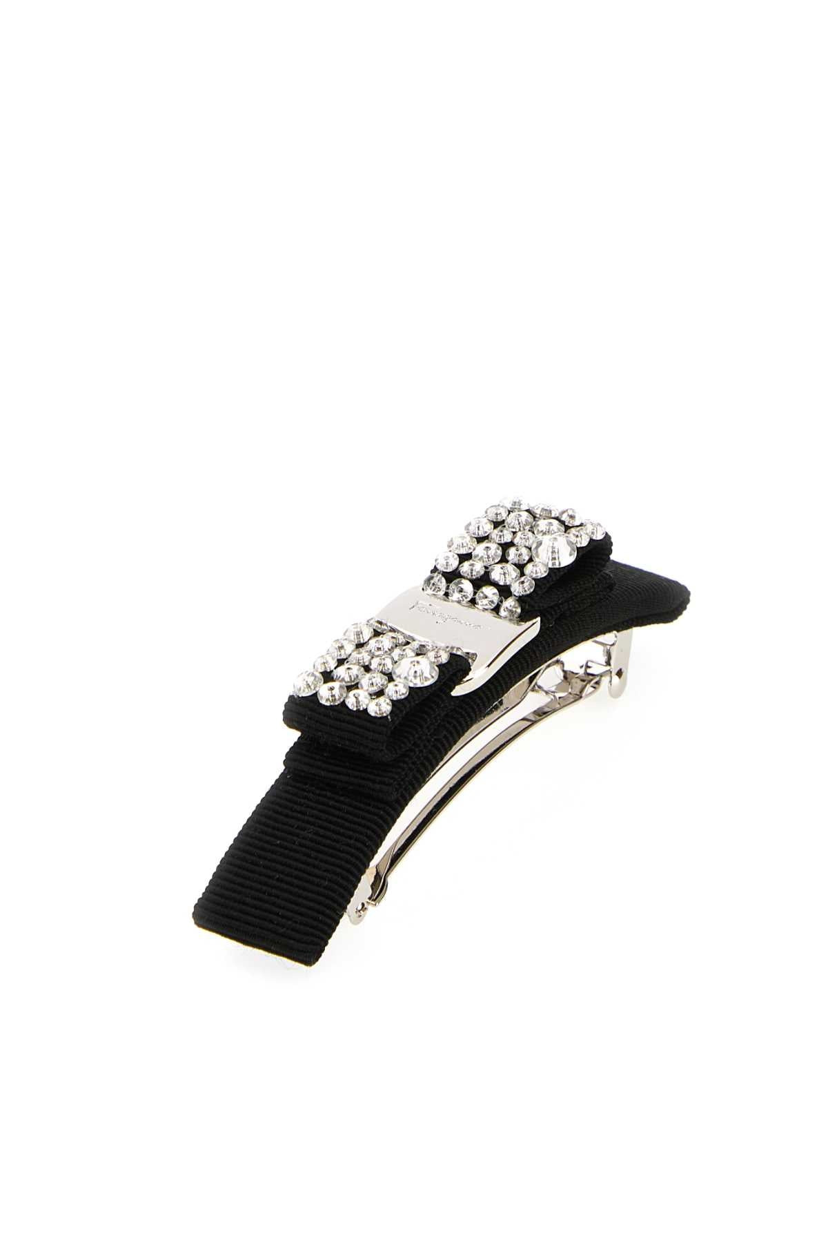 Salvatore Ferragamo Women Black Fabric Hair Clip - 2