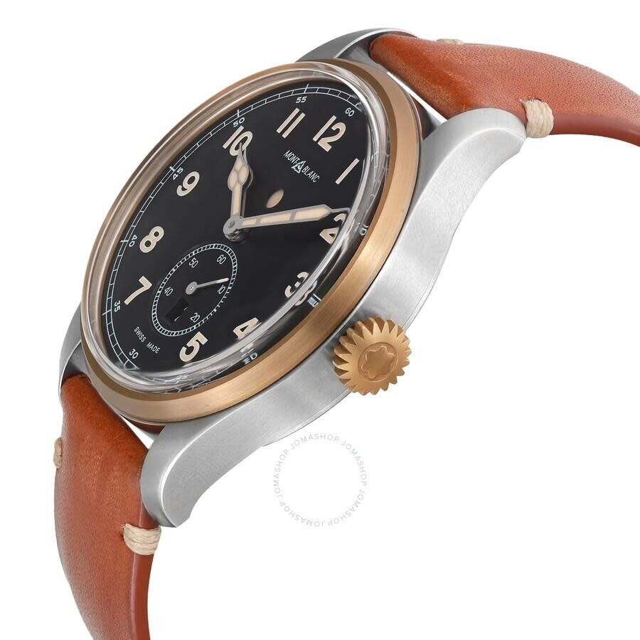 Pre-owned Montblanc Montblanc 1858 GMT Automatic Day-Night Black Dial Men's Watch MB116479 - 3