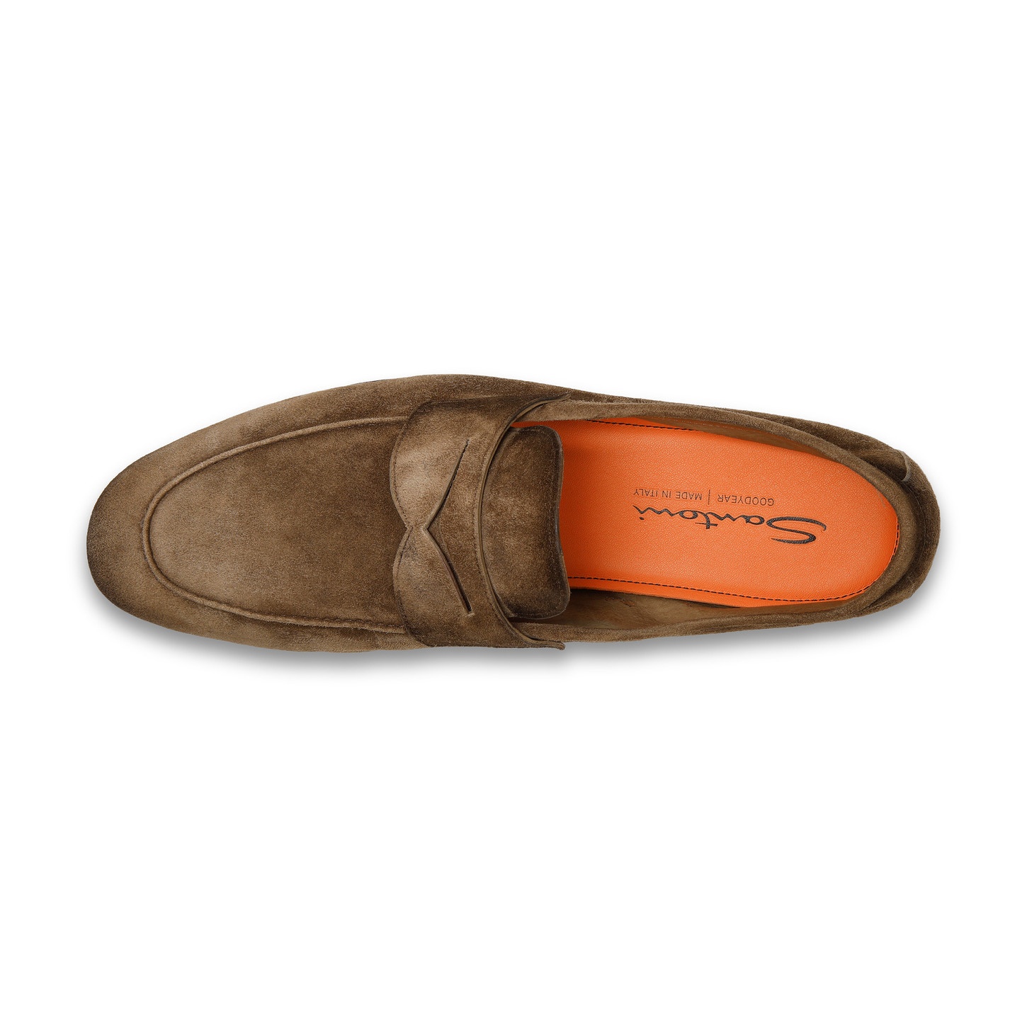 Men's brown suede Carlo loafer - 4