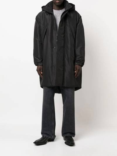 Our Legacy hooded concealed-fastening parka coat outlook