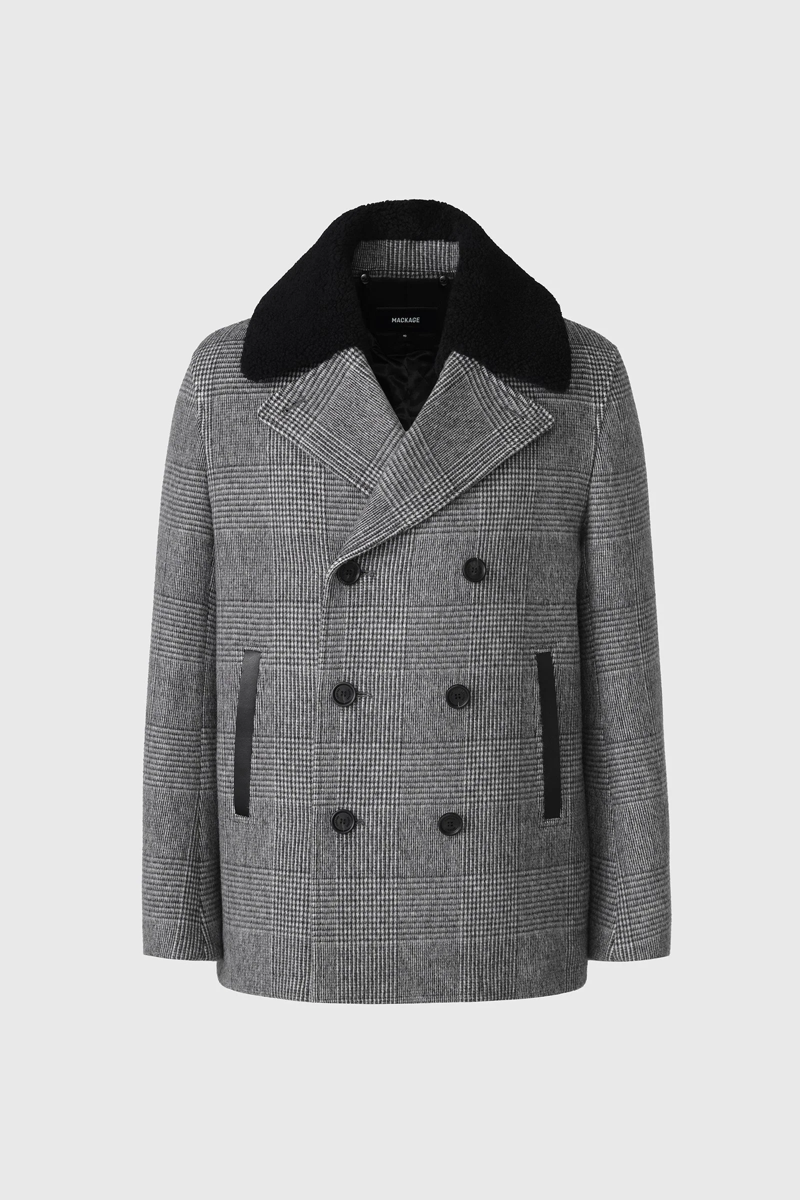 COLE-PL Double-breasted wool peacoat - 1