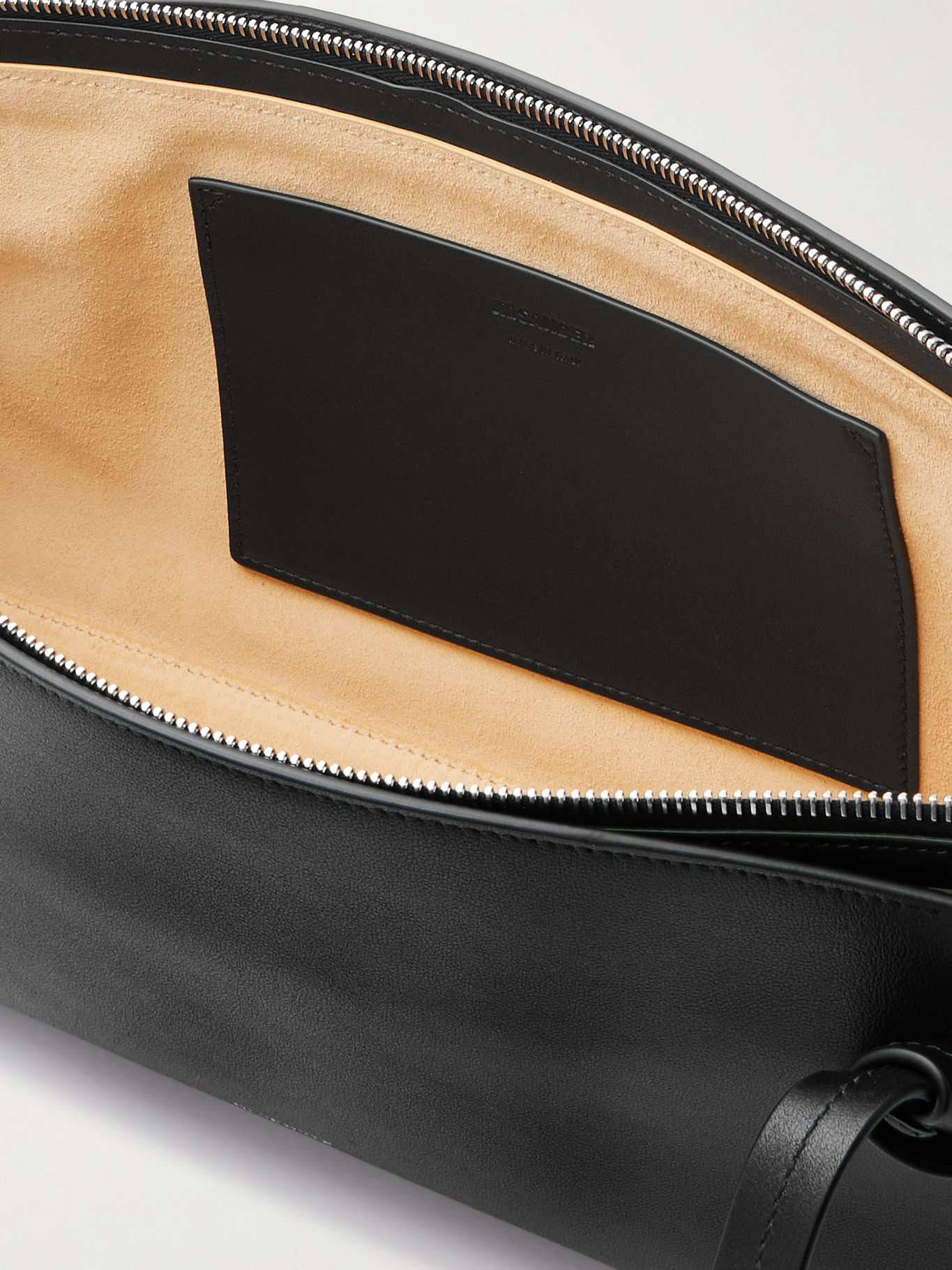 Knot leather shoulder bag Black - 5