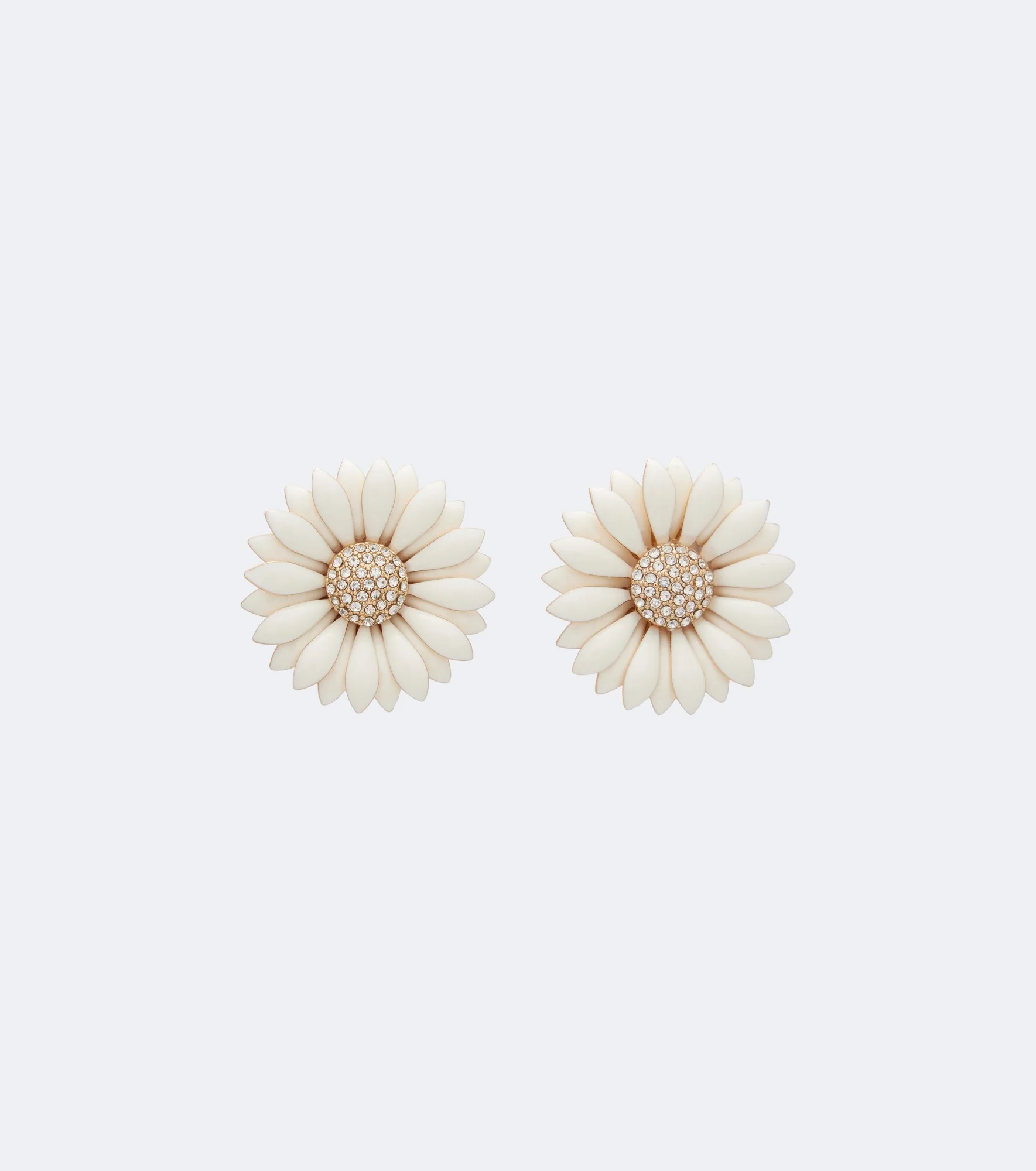 Floral embellished earrings - 1