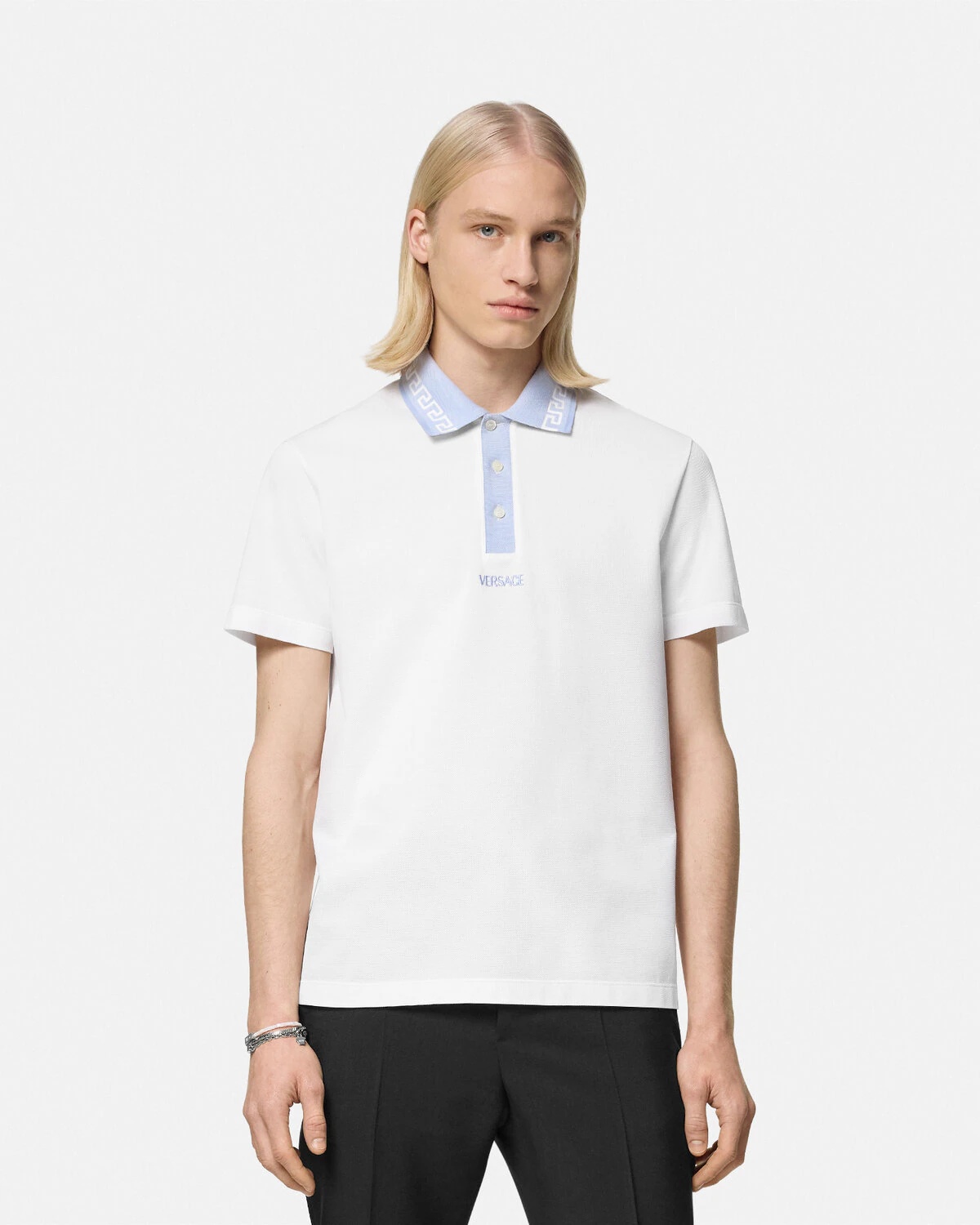 Greca Collar Polo Shirt - 4