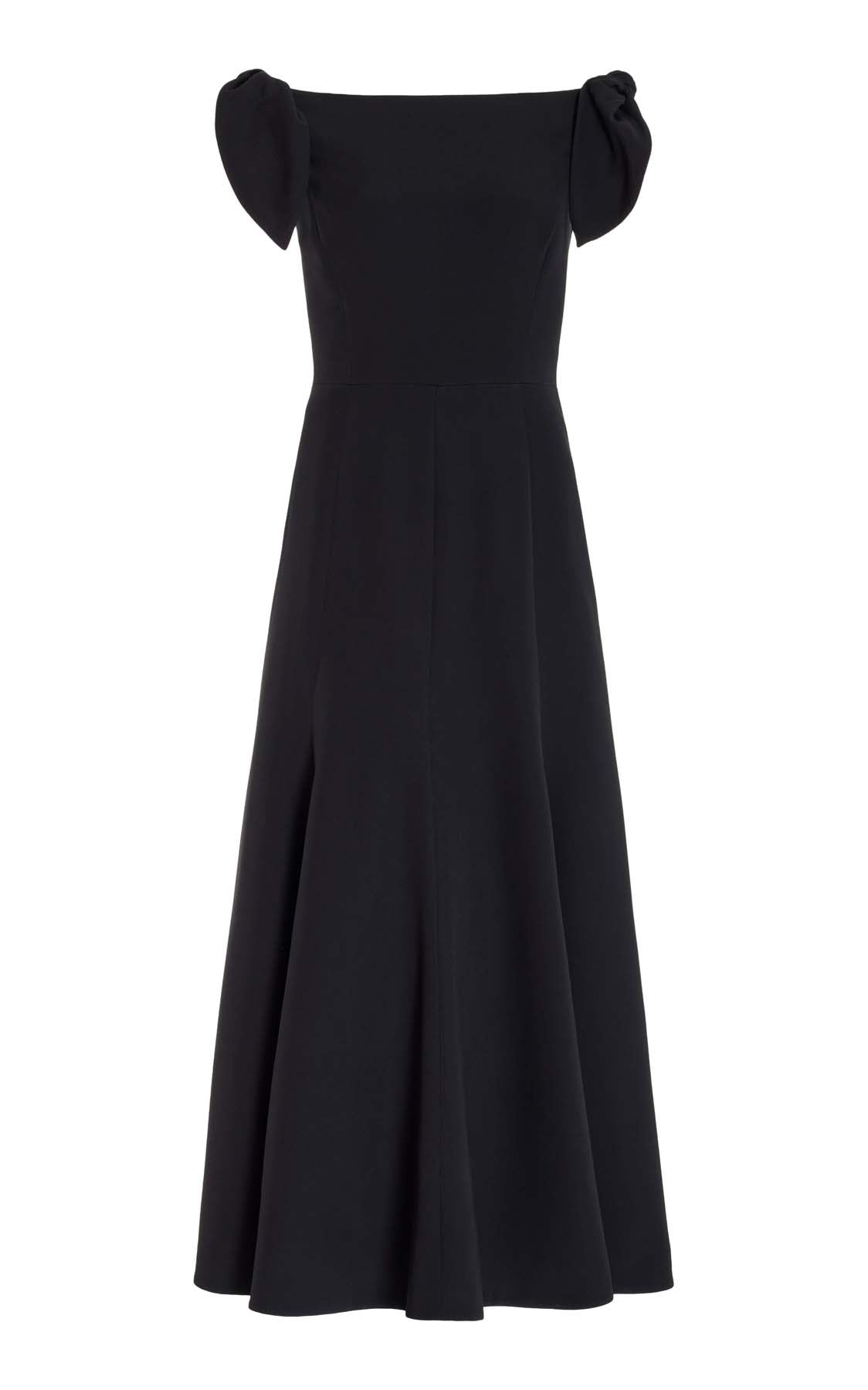 Eda Dress in Black Silk - 1