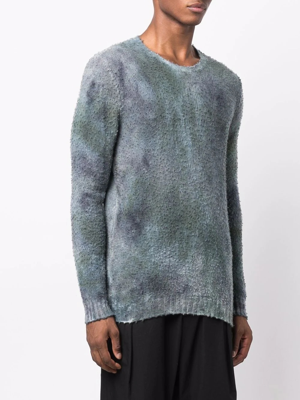 oil-slick tie-dye crewneck sweater - 3