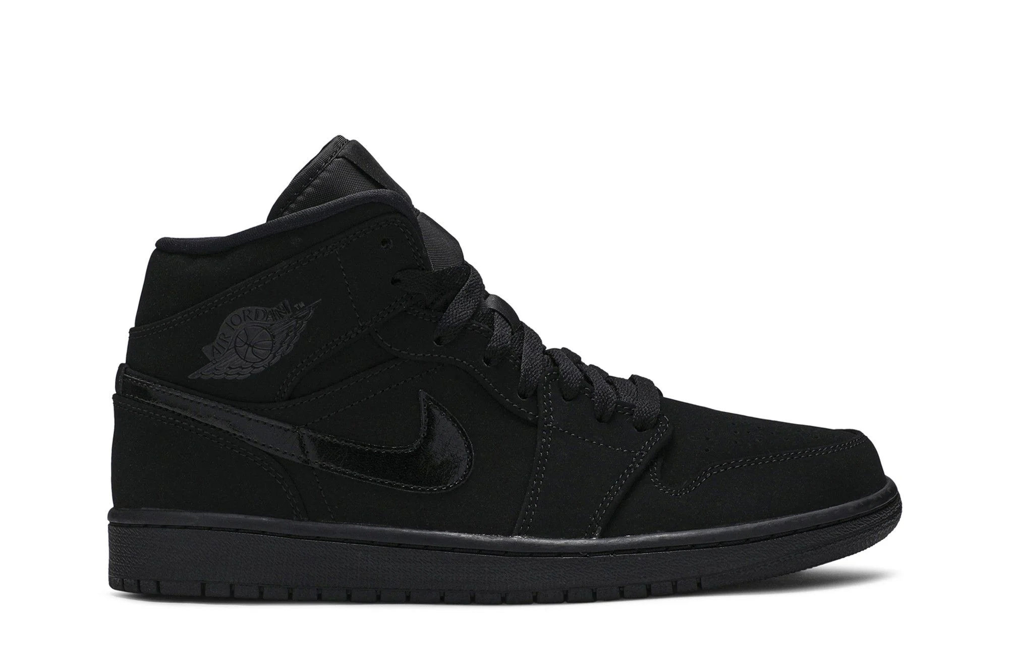 Air Jordan 1 Mid 'Triple Black Suede' - 1