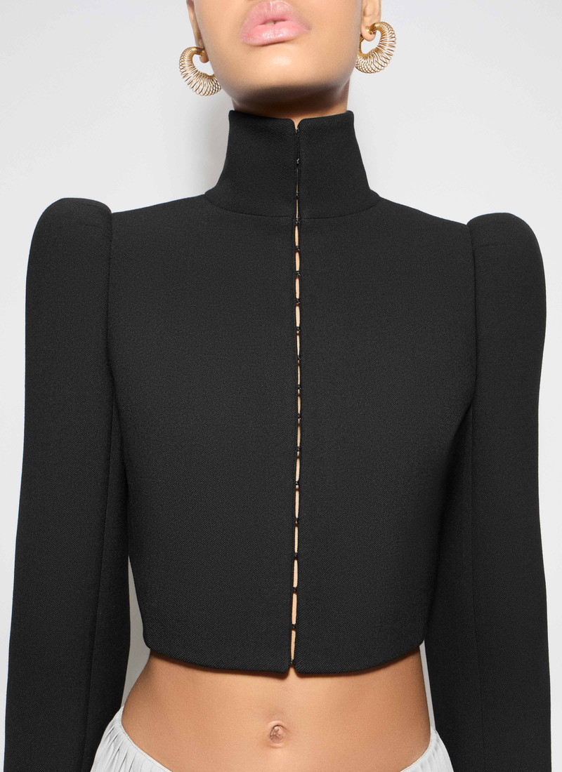 WOOL HIGH NECK JACKET 5