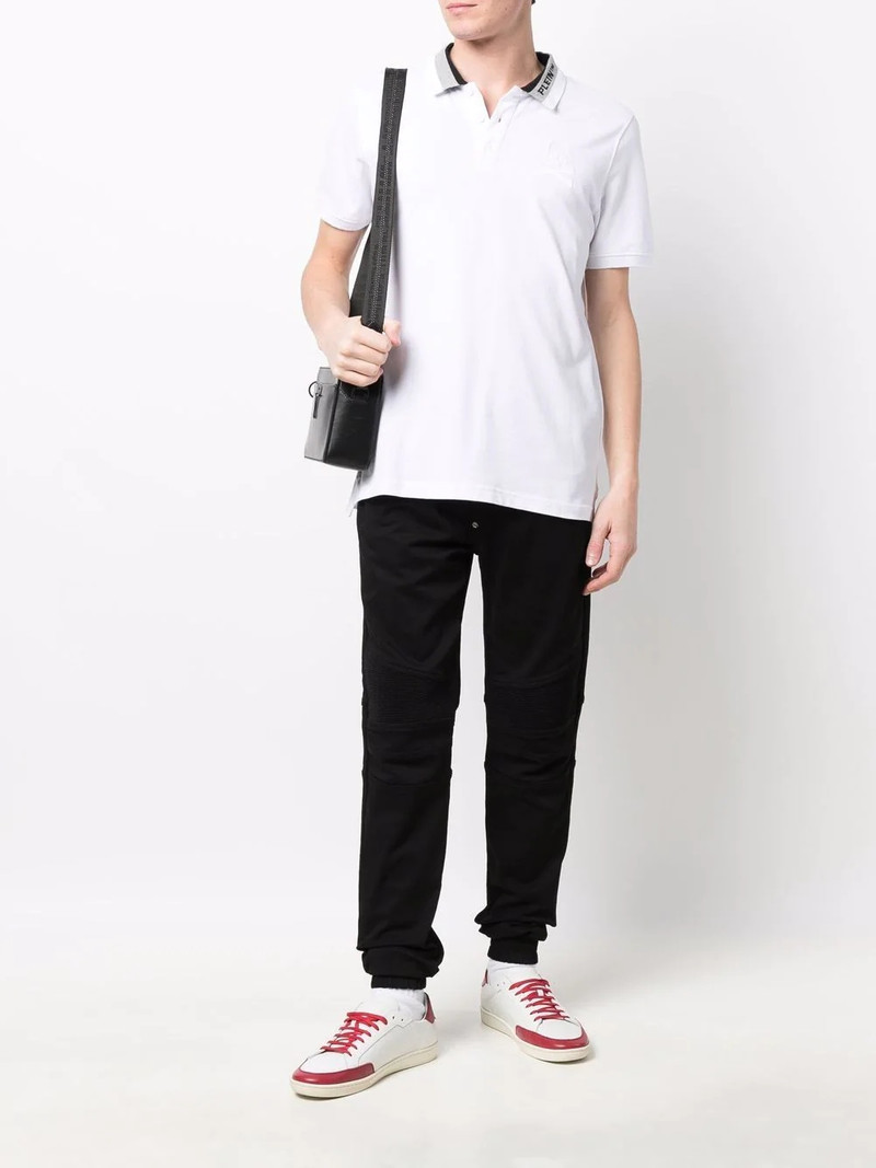 PHILIPP PLEIN logo embroidered polo shirt outlook