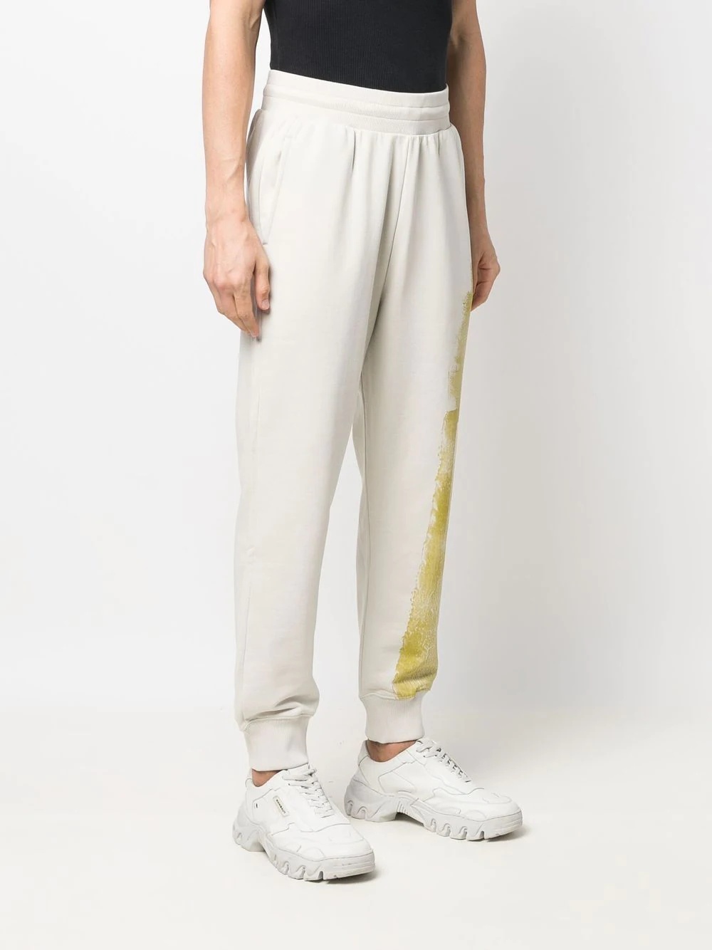 graphic-print cotton joggers - 3