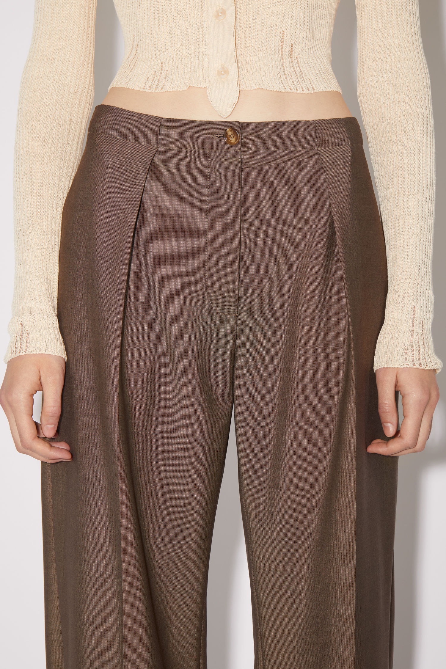 Tailored trousers - Almond brown - 6