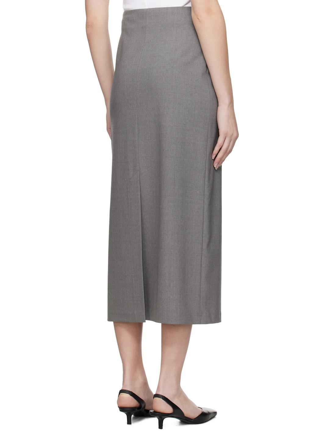 Gray Samos Maxi Skirt - 3